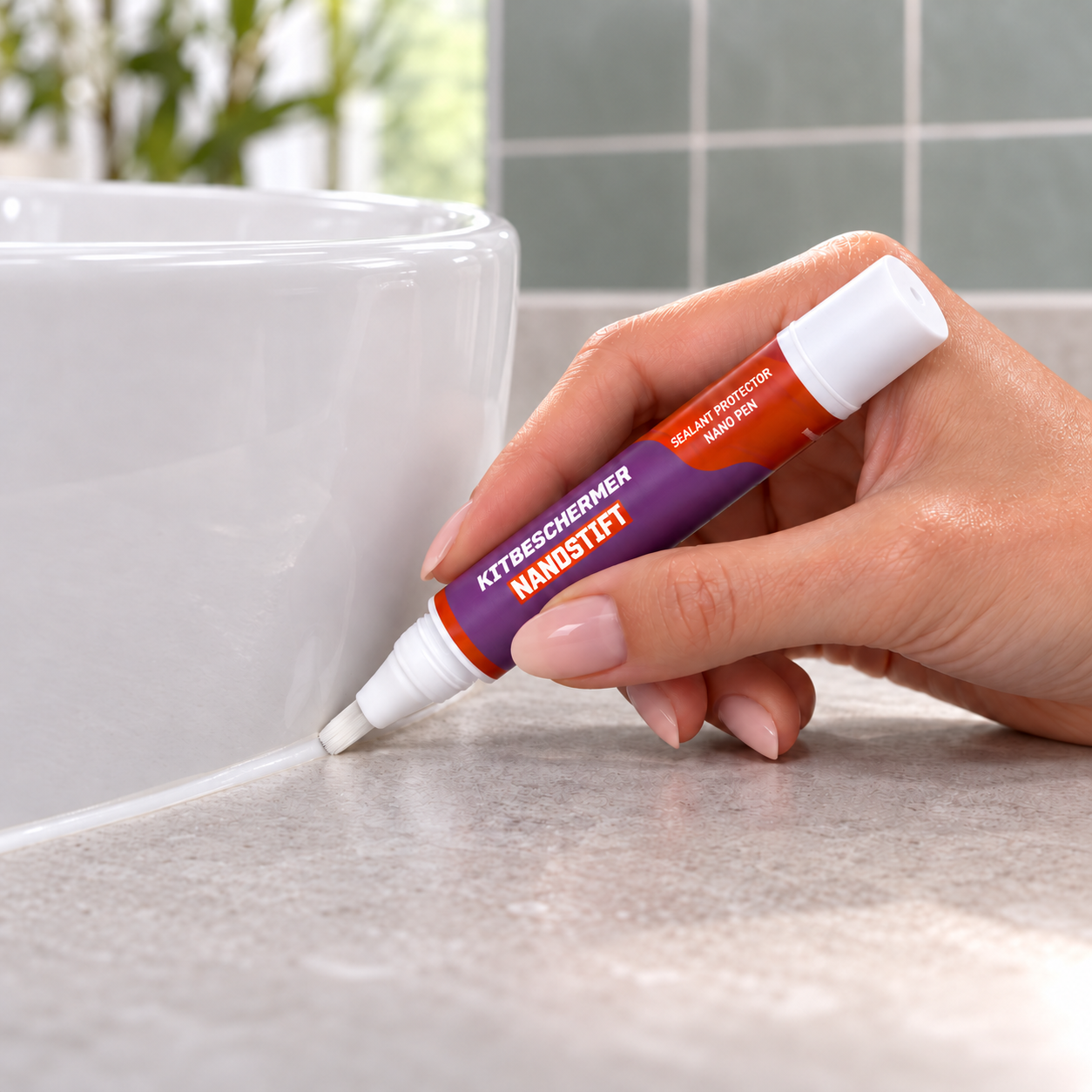 Silikonefugebeskytter Nano Pen � Transparent Beskyttelse til Silikonefuger � 7 ml