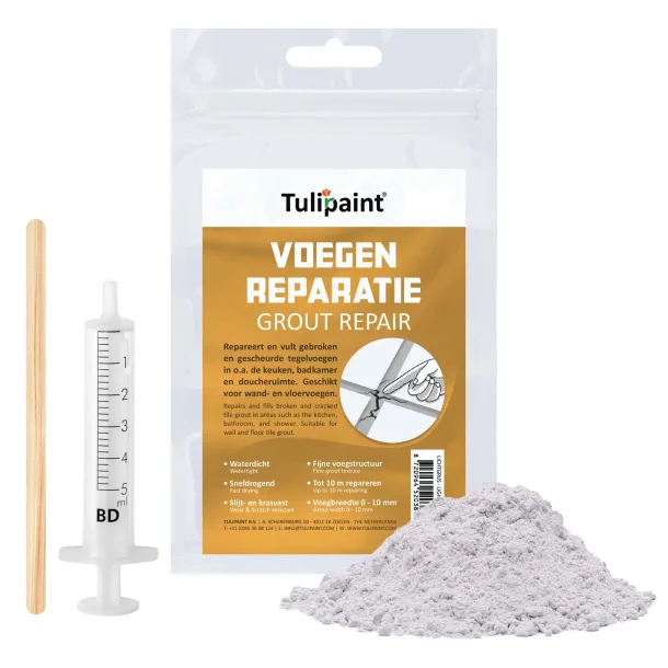  Fugereparation / Fugefyldning 8 farver Lysegr